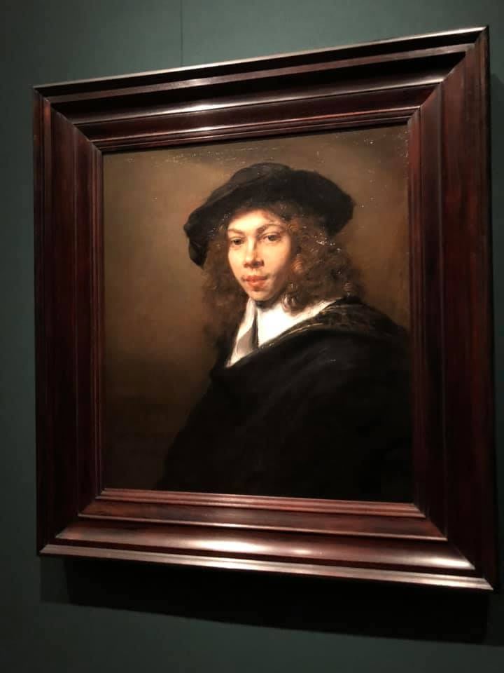 A Rembrandt portrait photographed at the Nelson-Atkins Museum of Art